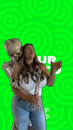 Dancin wit skeleton 