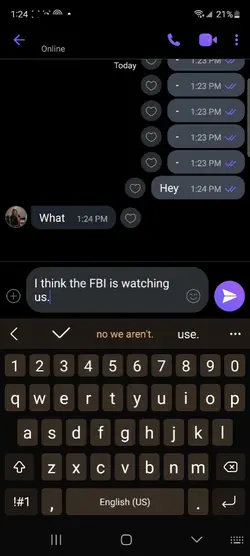 They're watching us.