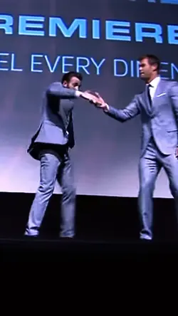 Chris Evan handshake