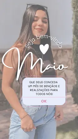 Seja bem vindo maio