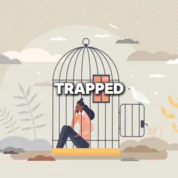 trapped