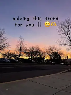 solving this trend