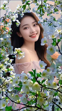 Among the flowers