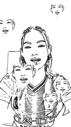 Drawing selfie pic