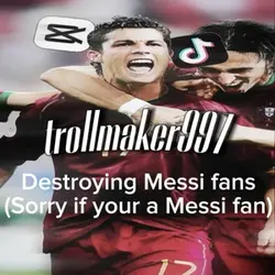 Destroying Messi fan