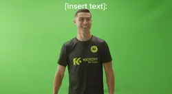 Ronaldo laughing