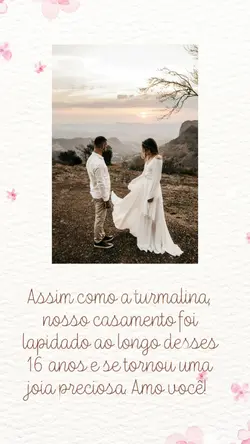 16 anos de casados 