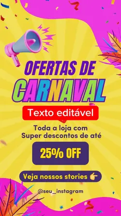 Ofertas de carnaval 