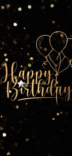 Gold Happy Birthday 