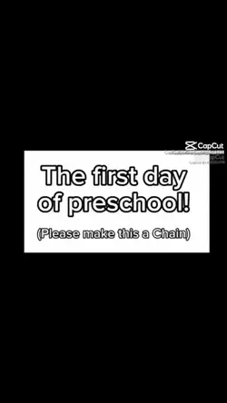 1st Day of Preschool