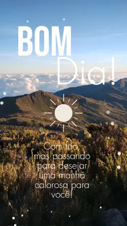 Bom dia com frio