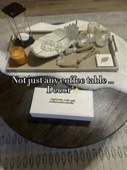 Coffee table decor 