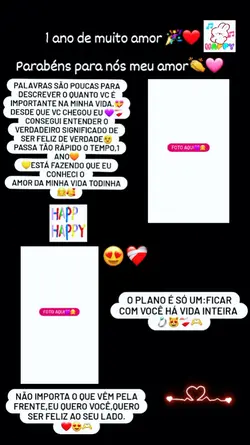 1 ano de muito amor
