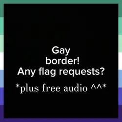 Free gay flag border