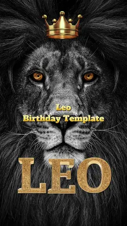 Leo BDay Template