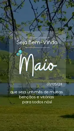 seja bem-vindo maio
