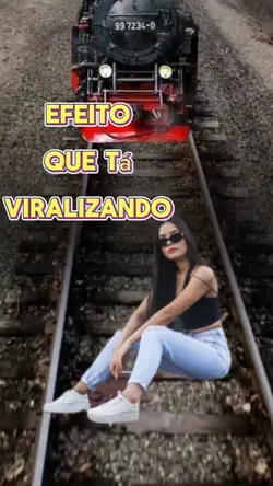 na linha do trem 
