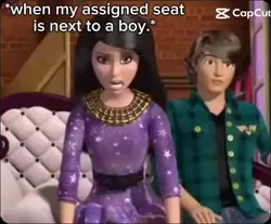 Next to a boy!?