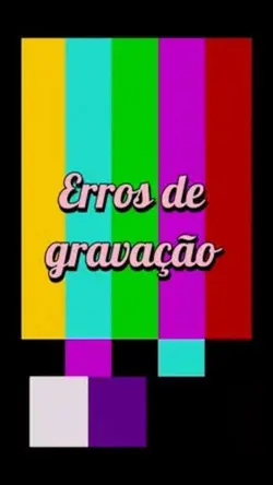 Erros de gravação 