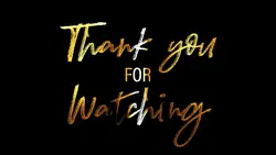 Thanks for watching 
