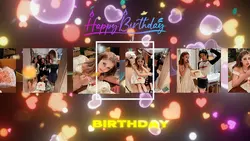 Birthday photo wall🎂