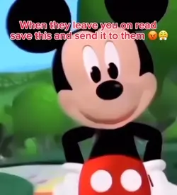 Mickey cussing