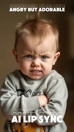 Angry but adorable