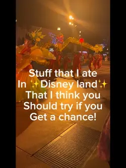 Food I got in disney