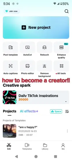 how to be a creator!