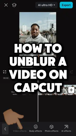 Unblur a video