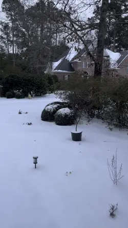 IT SNOWED!