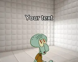 Squidward laughing