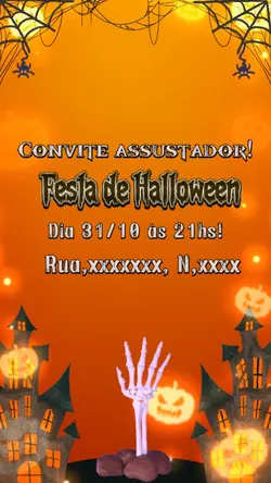 Convite halloween 