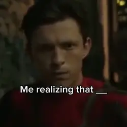 Spiderman realizing
