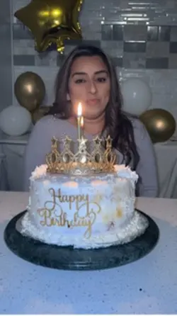 #glittercake