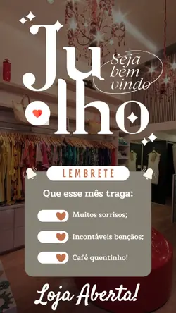 Bem-vindo Julho