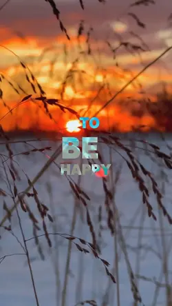 To be happy 