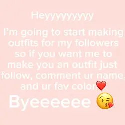 I’m making outfits!!