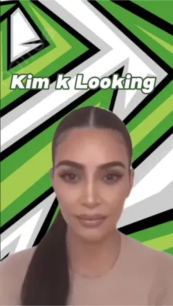 Kim K looking