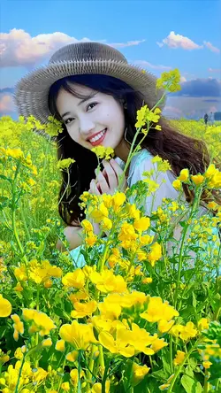 In the flowers
