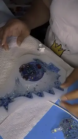 Lamp stich resin 