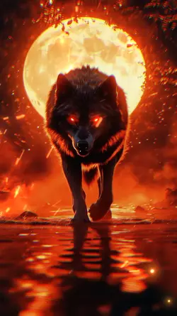 Wolf Fire Moon AI
