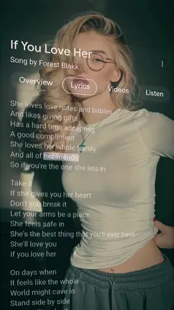 You Love Her !!!