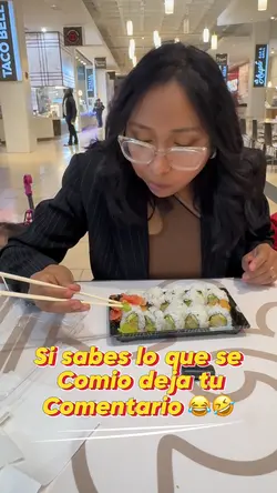 Probando sushi