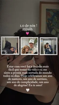 1 ano juntos 🫵🏼🤎