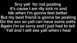 Sorry guys