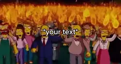 Simpsons fire meme