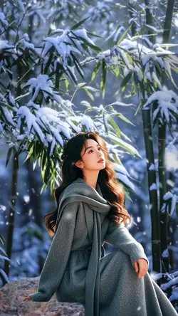 Falling snow