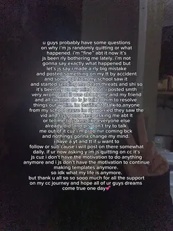 goodbye guys.