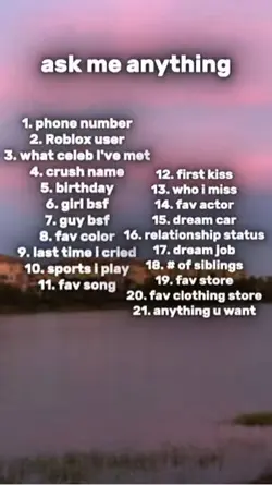 Ask me anything